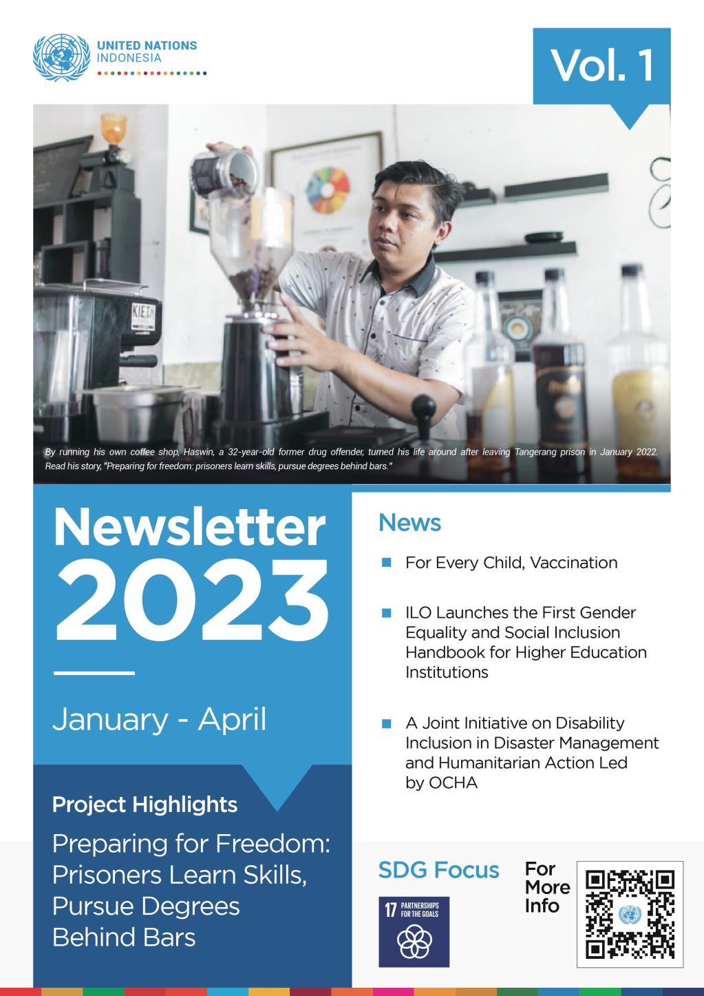United Nations Information Center Indonesia Newsletter 2023 Volume 1 Cover