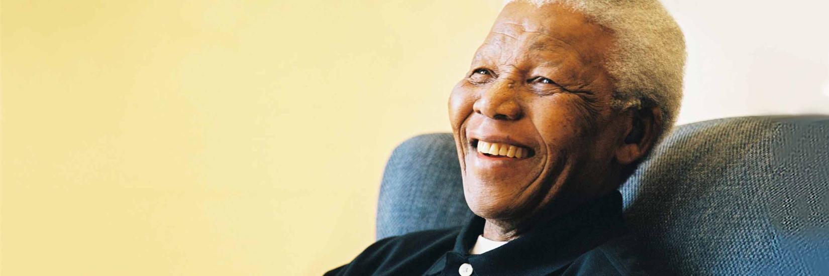 Photo of Nelson Mandela.