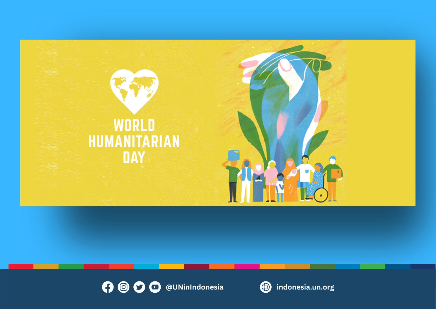 Promotion banner on World Humanitarian Day