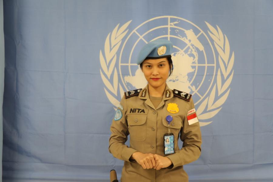 Brigadier Renita Rismayanti Criminal Database Officer at the UN Mission in the Central African Republic ((c) UN in Indonesia )