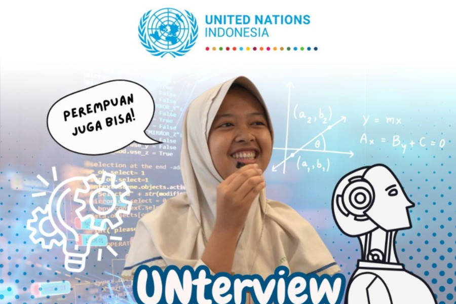 Image of a girl being interviewed