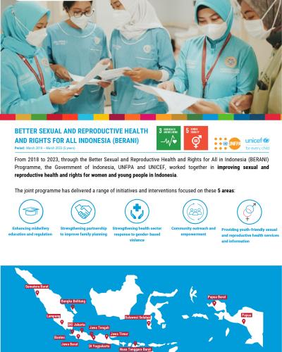 Better Sexual and Reproductive Health and Rights for All in Indonesia (BERANI) Programme Fact Sheet Cover