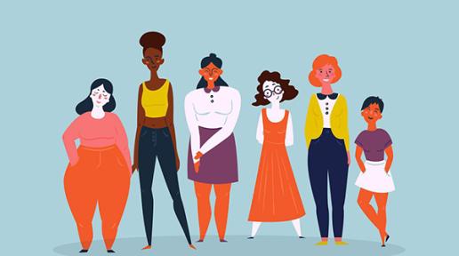 Illustration of women from various backgrounds
