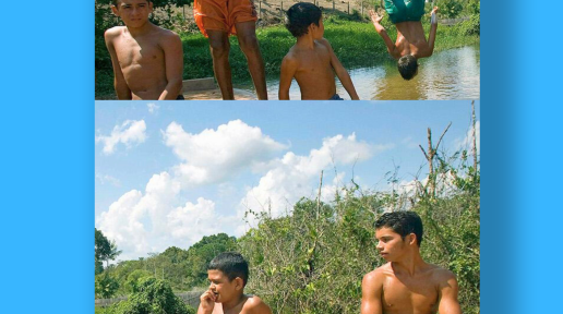 Young residents of the National Tapajos forest swim in the river to cool-off from the intense heat of the Brazilian sun. Children, who have access to bodies of water are especially at risk of drowning.