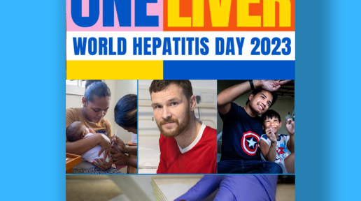 Photos for the campaign of World Hepatitis Day
