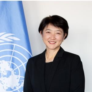 Photo of Maki Katsuno-Hayashikawa, Director of UNESCO Multisectoral Regional Office in Jakarta, and UNESCO Representative to Indonesia, Brunei Darussalam, Malaysia, the Philippines, and Timor Leste